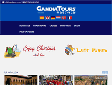 Tablet Screenshot of gandiatours.com